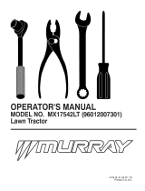 Murray MX17542LT User manual