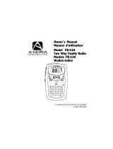 Audiovox FR-530 User manual