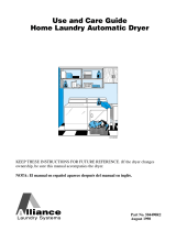 Alliance Laundry Systems D310IE3B User manual
