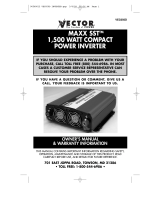 Vector MAXX SST VEC050D Owner's manual