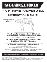 BLACK DECKER DR670 User manual