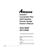 Amana ZRRC8000 User manual