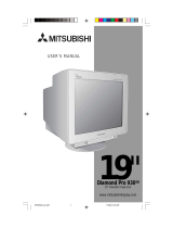 Mitsubishi Diamond Pro 930SB Owner's manual