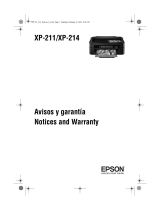 Epson XP-211 Operating instructions