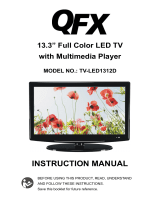 QFX TV-LED1312D User manual