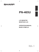 Sharp PN-465U User manual