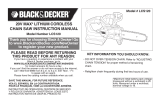 Black & Decker LCS120B User manual