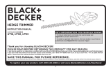 BLACK DECKER HT20 User manual