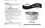 CROCK POT SCV500GF-CN User manual