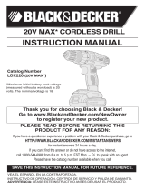 Black & Decker LDX120 User manual