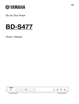 Yamaha BD-S477 User manual