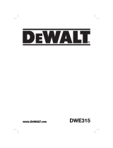 DeWalt DWE315 User manual