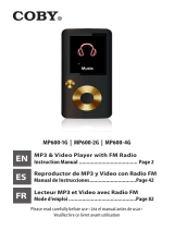 Coby MPC883 - MP 1 GB Digital Player User manual