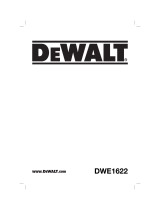 DeWalt DWE1622 User manual