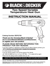 Black & Decker BDPG700 User manual