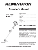 Remington RM2560 User manual