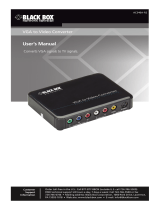 Black Box BLACK BOX VGA to Video Converter User manual