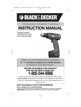 Black & Decker CDC140ASB User manual