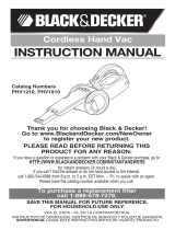 Black & Decker PHV1210 User manual