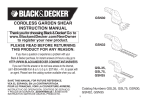 Black & Decker GSN35 Operating instructions