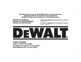 DeWalt DW860BS User manual