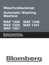 Blomberg WAF 1321 Owner's manual