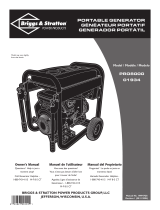Briggs & Stratton 8000 Watt Portable Generator User manual