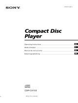 Sony CDP-100 - MANUEL 2 User manual