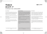 Roland EXR-7 User manual