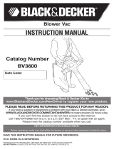 Black & Decker BV3600R User manual