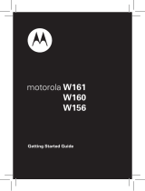Motorola W160 User manual