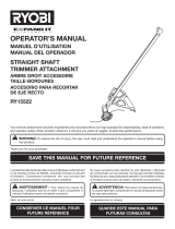 Ryobi RY15522 User manual