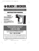 Black & Decker 625779-00 User manual