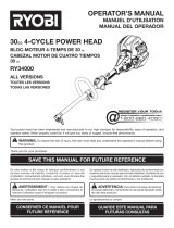 Ryobi RY34000 User manual