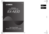 Yamaha RXA830 Installation guide