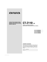 Aiwa CT-Z110 User manual