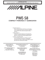 Alpine PWE-58 Owner's manual