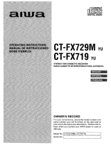 Aiwa CT-FX729M User manual