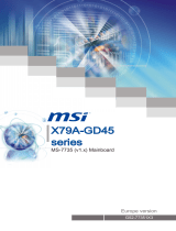 MSI X79A-GD45 Plus seres User manual