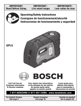 Bosch GPL 5 Professional User manual