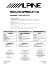 Alpine MRP-F300 Owner's manual