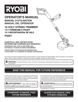 Ryobi P2001 User manual