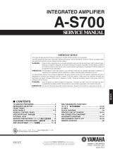 Yamaha A-S700 BL User manual