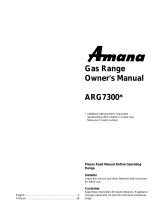 Amana ARG7300 Owner's manual