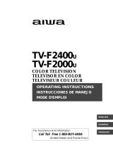 Aiwa TV-F2400u, TV-F2000u User manual