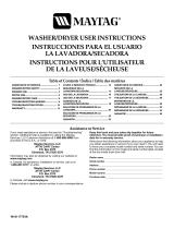 Maytag MET3800TW - Thin Twin Laundry Center User manual