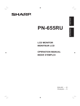 Sharp PN-655RU User manual