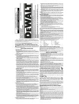 DeWalt DC989 User manual