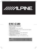 Alpine ERE-G180 Owner's manual