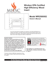 MHSC WR2500X02 Owner's manual